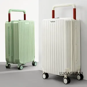 Valises à roulettes à tige de traction Large montée au milieu, bagages de voyage de grande capacité pour hommes et femmes, étui avec mot de passe