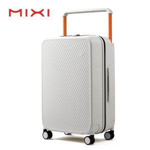 CARCASES MIXI Poignée large Handle Travel Bangage Suitcase Roule Roule de spinner Hardside PC TSA Lock 20 24 pouces Unisexe