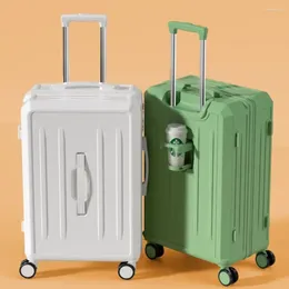 Koffers Multifunctionele Rolling Bagage Trolley Box 24 26 Inch Vrouwelijke Grote Capaciteit Opladen Reizen Wachtwoord 20 Boarding Case