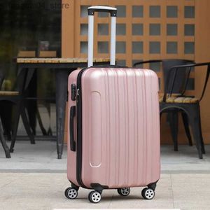 Valises Nouvelle mode bagage roulant léger PC valises de voyage avec roues mot de passe chariot haute capacité 20''22''24''26'' pouces Q240115