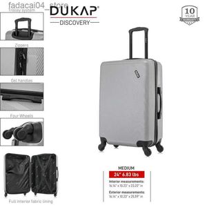 Koffers Nieuwe zilveren 24 inch lichtgewicht hardside spinnerbagage voor soepel reizen. Q240115