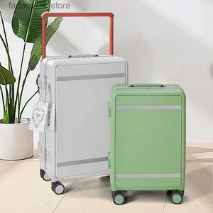 Valises Nouveau voyage bagages loisirs chariot large barre de traction valisex mode simple bagages en gros grande 20/24 boîte d'embarquement Q240115