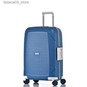 Valises Nouveau bagage de voyage PP ultra-léger anti-chute trolley valise femme petite 20 boîte d'embarquement mode transporter pn boîte de tige de traction mâle 24 Q240115