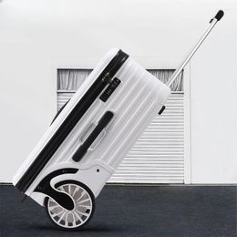 Akkast Oloey oversized trolley-koffer Duurzame eenrichtingswiel bagagekas 20-inch wachtwoordboarding box.