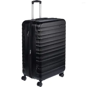 Koffers op wielen 28-inch hardside spinner reiskofferbagagetassen zwart