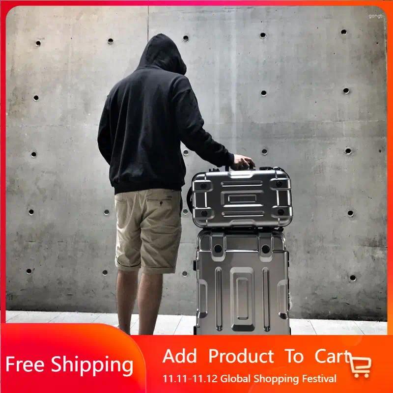 Suitcases Personalized Luggage Sturdy Thickened Durable 28 Inch Silent Universal Wheel Mount Chassis -absorbing Trolley Box