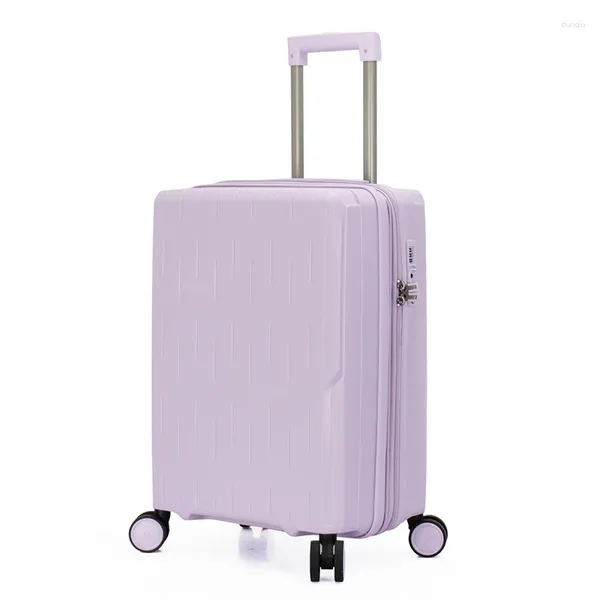 Valises Petit frais durable 20 pouces valise d'embarquement PP chariot silencieux roue mot de passe boîte Extension étudiant femme bagages valise