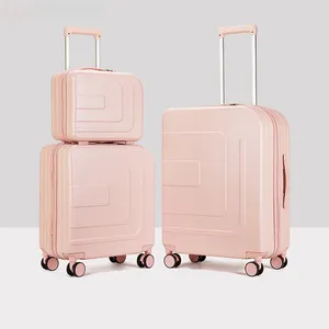 Valises boîte de rangement PC chariot voyage maquillage Portable haute apparence niveau bagages avec roues