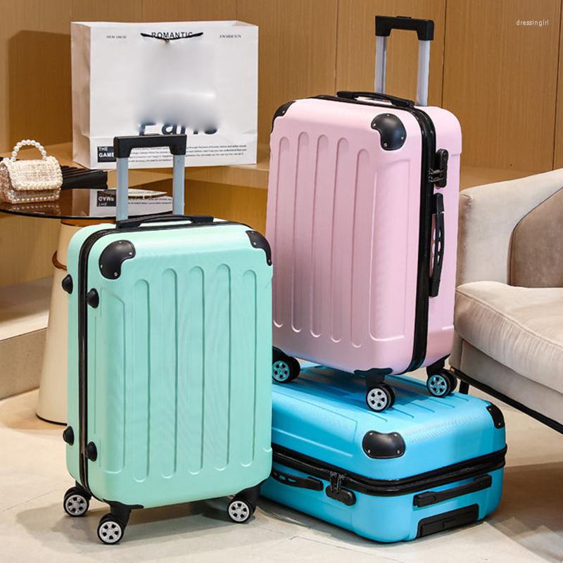 Resväskor reser 20'28 'tum boarding resväska med lösenord skrapbeständigt bagage stor paket stammen lätt male gåvor fodral