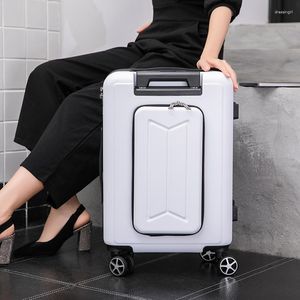 Koffers Reizen Pak Rollende Bagage Wiel Trolley Vrouwen Mode Doos Mannen Valies Met Laptoptas 20/24 ''Handbagage