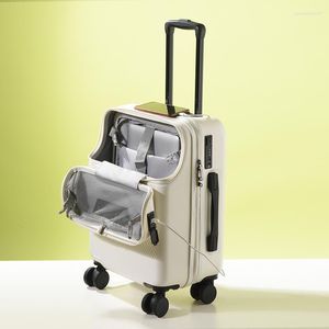 Suitcases Travel Suitcase Carry On Luggage With Wheels Cabin Rolling Trolley Bag Men's Business Lightweight