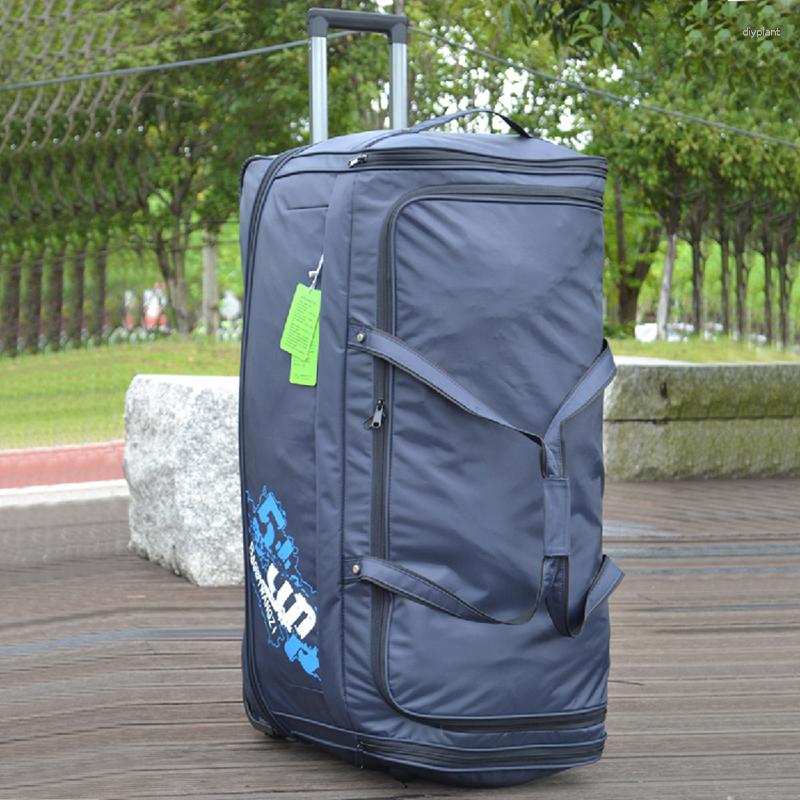 スーツケーストロリーバッグ48インチ超大型荷物ウェディングドレスストレージスーツケース40プルボックス防水旅行