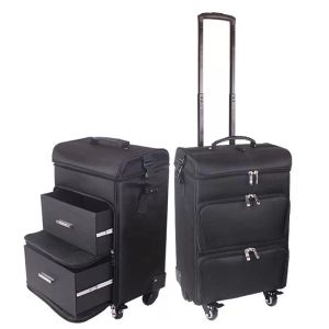 Koffercases Trolley Cosmetische Case Rolling Bagage Bag op Wielen, Dames Nagels Make-up Toolbox, Schoonheid Tattoo Salons Koffer