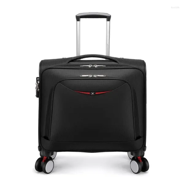 Maletas Trolley Equipaje Rueda universal 18 pulgadas Maleta de negocios para hombres Bolsas de viaje con ruedas