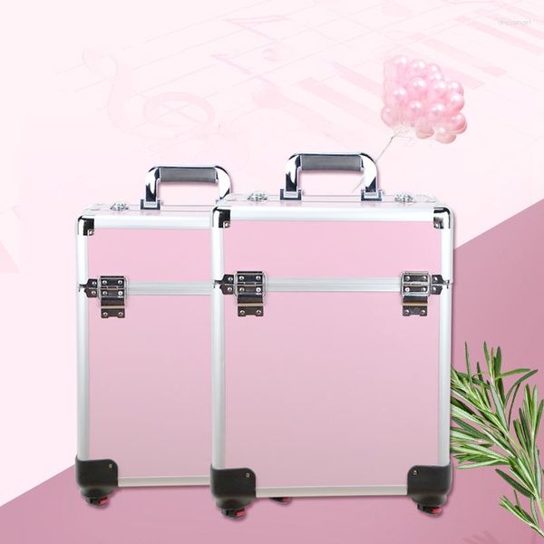 Valises XZAN Case grande capacité Portable roulettes voyage boîte à outils valise cosmétique beauté ongles tatouage manucure chariot boîtes