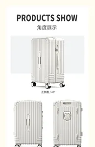 Valises Y2707 petite valise d'embarquement légère en peluche de 20 pouces