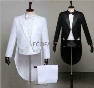 Costumes 2023 nouveaux hommes smoking noir magique costume veste formelle queue manteau scène Performance robe veste Blazer S4XL hommes costumes 4 pièces