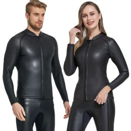Costumes 2 mm hommes néoprène femmes à manches longues en cuir en cuir en cuir en cuir en cuir et taille de plongée plongeur de plongée