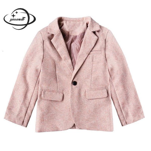 Trajes 3 10Y Blazers para niños Primavera Otoño Chaquetas de traje casual para niños Un solo botón Bolsillo regular Fiesta Ropa para niños Y60 230711