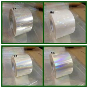 Costumes 4roll / lot 120m * 4cm Verre cassé le laser transparent en diamant dentelle dentelle dentelle de nail