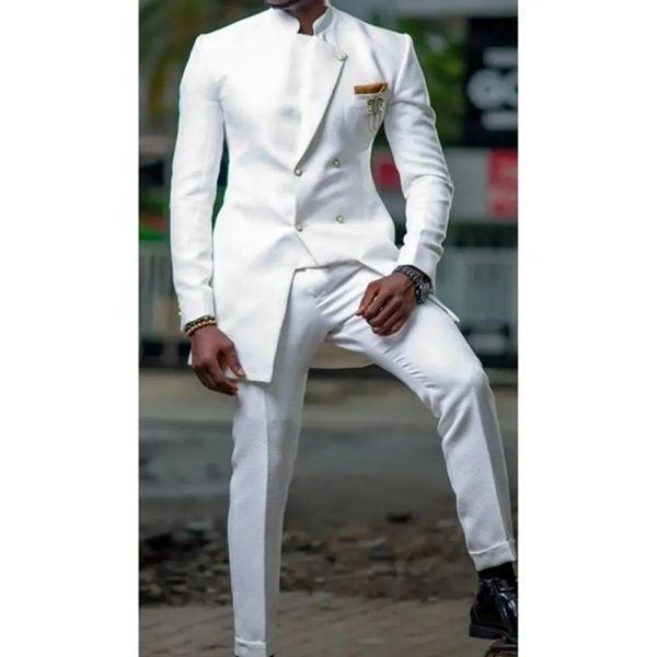Costumes combinaisons de mariage pour hommes africains Fashion Fashion Blazer Blazer sets pour l'époux de deux pièces (veste + pantalon) Conjuntos de Chaqueta