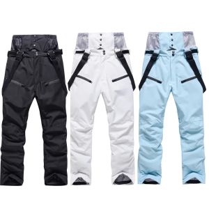 Costumes pantalons de Ski alpin hommes et femmes hiver Sports de plein air chaud coupe-vent Snowboard pantalon imperméable couleur Ski neige pantalon