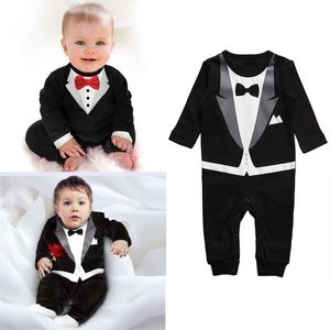 Suits Baby Boy Clothes Summer Gentleman Banquet Rompers Infant Boys Cotton Jumpsuit Toddler Fashion Eur Usa Style Piece Outfit 230617