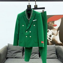 Suits Blazers XC173 Fashion Settes Runway Luxury European Design Party Style Clothing