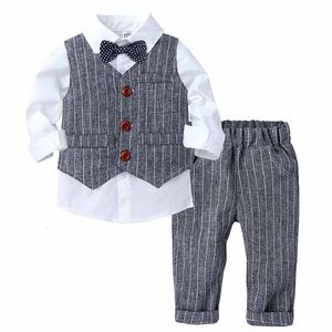 Trajes Traje para niños para bodas Fiesta de graduación para niños Esmoquin Blazer formal Pantalones Fiesta de bodas para niños Disfraz de rendimiento uniforme escolar 230424