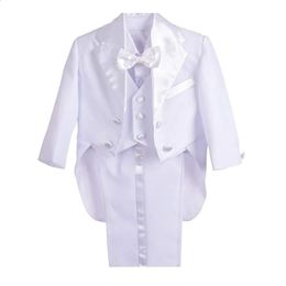 Ternos meninos festa de aniversário de casamento blazer smoking bebê menino batizado roupa casaco camisa calça colete bowtie cavalheiro terno batismo roupas 231109