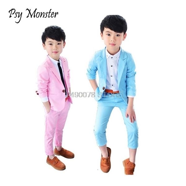 Costumes Marque Prince Messieurs Anniversaire Robe Blazer Pantalon 2 PCS Costume Enfants Fête Smokings Garçons École Formelle Costume pour Les Mariages 230526