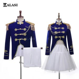 Costumes Blazer de marié costumes marin tenue de bande de mariage adulte Halloween Victoria Prince Costume militaire capitaine uniforme pour hommes