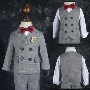 Costumes enfants Pantalon de blazer formel robe nouveau-né bébé garçon 1 an d'anniversaire