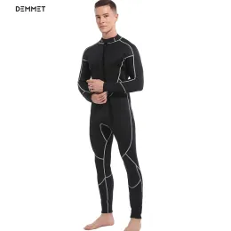 Costumes de combinaison de plans de plans de plomb pour hommes 3 mm en néoprène en eau froide corps plein pour plongée en apnée à surface de la glissière de nage