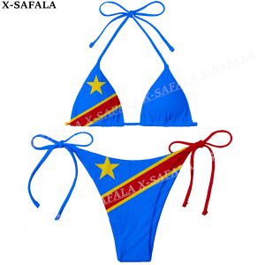 Suissit Democratic Republic of the Congo Women Micro Sexy Bikini Bra Set Summer Beachwear Sexy Beach Two Pieces Bathing Cleings Swimwear