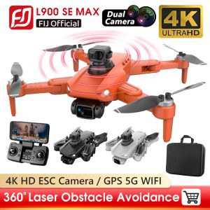 Costume drone l900 se max 4k hd escam caméra 360 obstacle évitement moteur sans balais gps 5g wifi mis à niveau de l900 pro se dron rc quadcopter