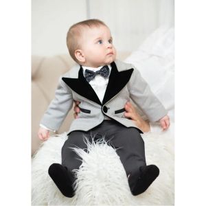 Costumes fashion boy infant costume de mariage formel smoking 2 pièces pic repeup