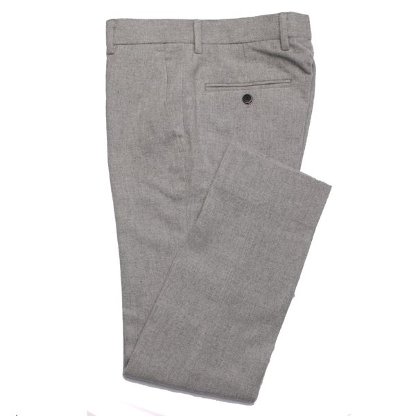 Costumes pantalon de flanelle gris mode homme pantalon d'affaires slim fit pantalon sur mesure pantalon en flanelle gris pantalon de costume de laine chaude sur mesure