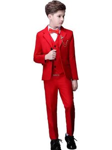 Suits Flower Boys Foto Pak Kids Red Wedding Pak