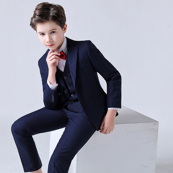 Costumes Fleur Garçons Costume De Mariage Enfants Prom Party Tuxedo Blazer Formel Jour Des Enfants Pinao Performance Costume Uniforme Scolaire 2 16T 230818