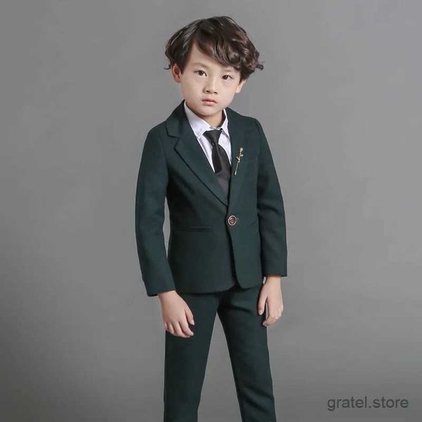 Costumes fleurs garçons costume formel kid ked wear anniversaire fête robe gentleman blazer veste pantal