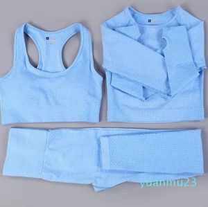 Costumes pour femmes, ensemble de gymnastique, vêtements de sport, vêtements d'entraînement, Kits de Fitness, Legging, haut, soutien-gorge