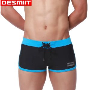 Costumes Swimwear Hot Swimming Trunks for Men Swim Shorts Boxer Briefes Desmiit Beach Bathing Fiss