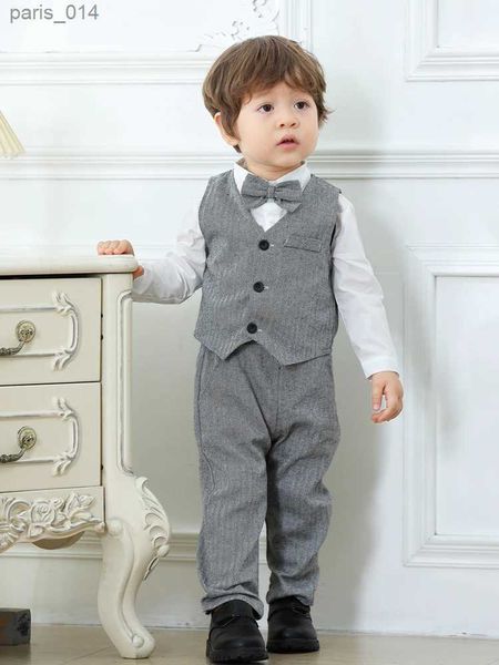 Trajes para niños, trajes de fiesta formales, conjunto de ropa, boda, cumpleaños, niño pequeño, caballero, niños guapos, traje elegante 1 2 3 4 5 6 años