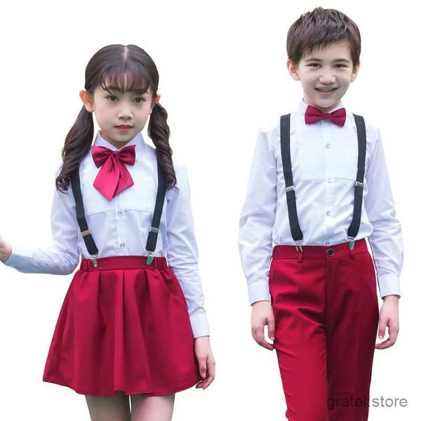 Costumes kids formels performant costume filles uniformes scolaires garçons