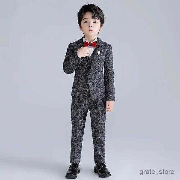 Trajes para niños traje de boda de esmoquin formal 2021 chaqueta blazer chaleco pantalones de ropa de reverso