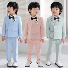 Pakken Korea Boys Pography Pak Children Wedding Dress Kids Stage Performance Blazer Suit Baby Birthday Formal Ceremony Costume 230424