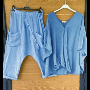 Past Los Shirt Broek Pak Beachwear Boho Tweedelig Pak Voor Dames Katoen Linnen Zomer Harajuku Korte Mouw Tuniek Vrouwelijke outfits