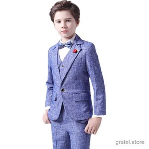 Pakken Luxe trouwpak voor jongens Flower Kids School Graduation Suit Piano Show Ceremonie Kostuum Kinderprestaties Formeel pak