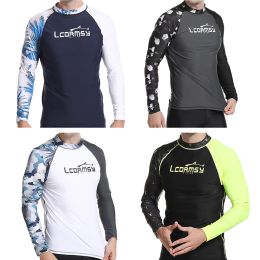 Costume M6xl Fashion High Elastic Comfort Shirt Long Manche Long Swimming Sports Water Sports de surf de séchage rapide Upf 50+